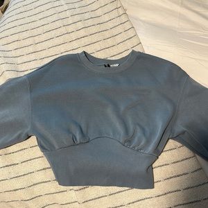 Blue Cropped Sweater